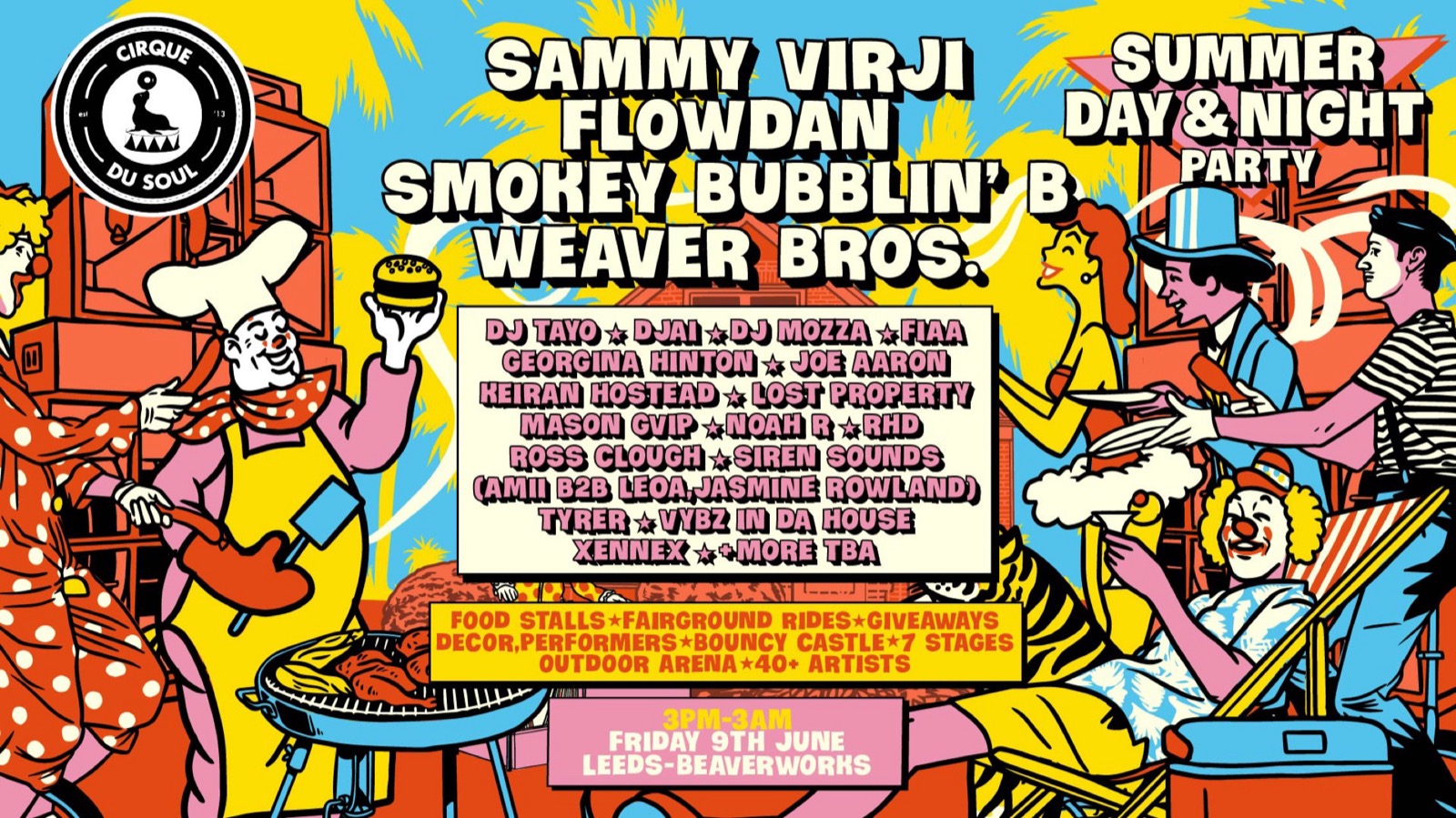 Cirque Du Soul Leeds event flyer